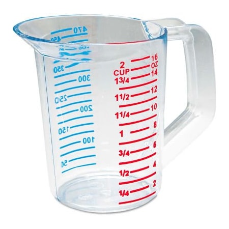 Rubbermaid® Commercial Bouncer Measuring Cup, 16 Oz., Clear